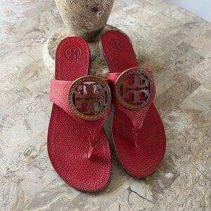 Tory Burch Red Thong Sandals
